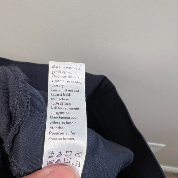 Spanx Perfect Ankle Pocket Pants Size Medium Navy Blue Stretch Slimming Work - Picture 9 of 9